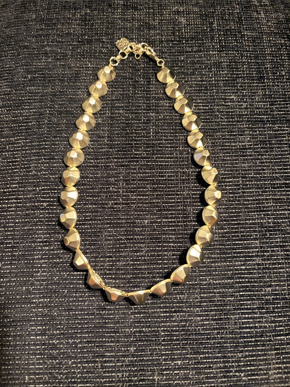 Kendra Scott Faceted Gold-Tone Geometric Necklace